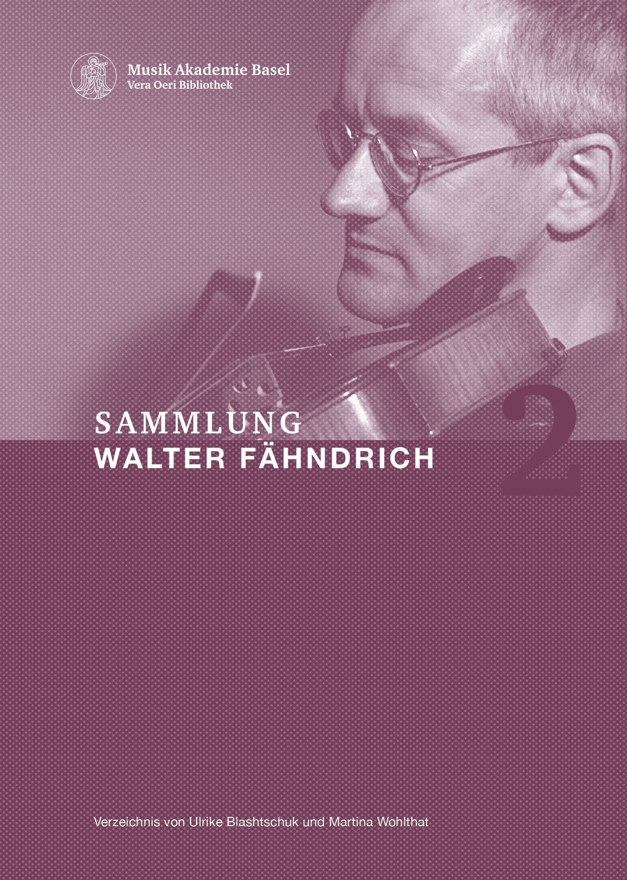 Cover of the  Walter Fähndrich Collection