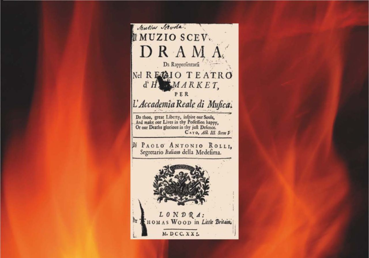 Titelblatt der Oper vor Feuer